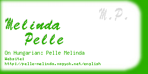 melinda pelle business card